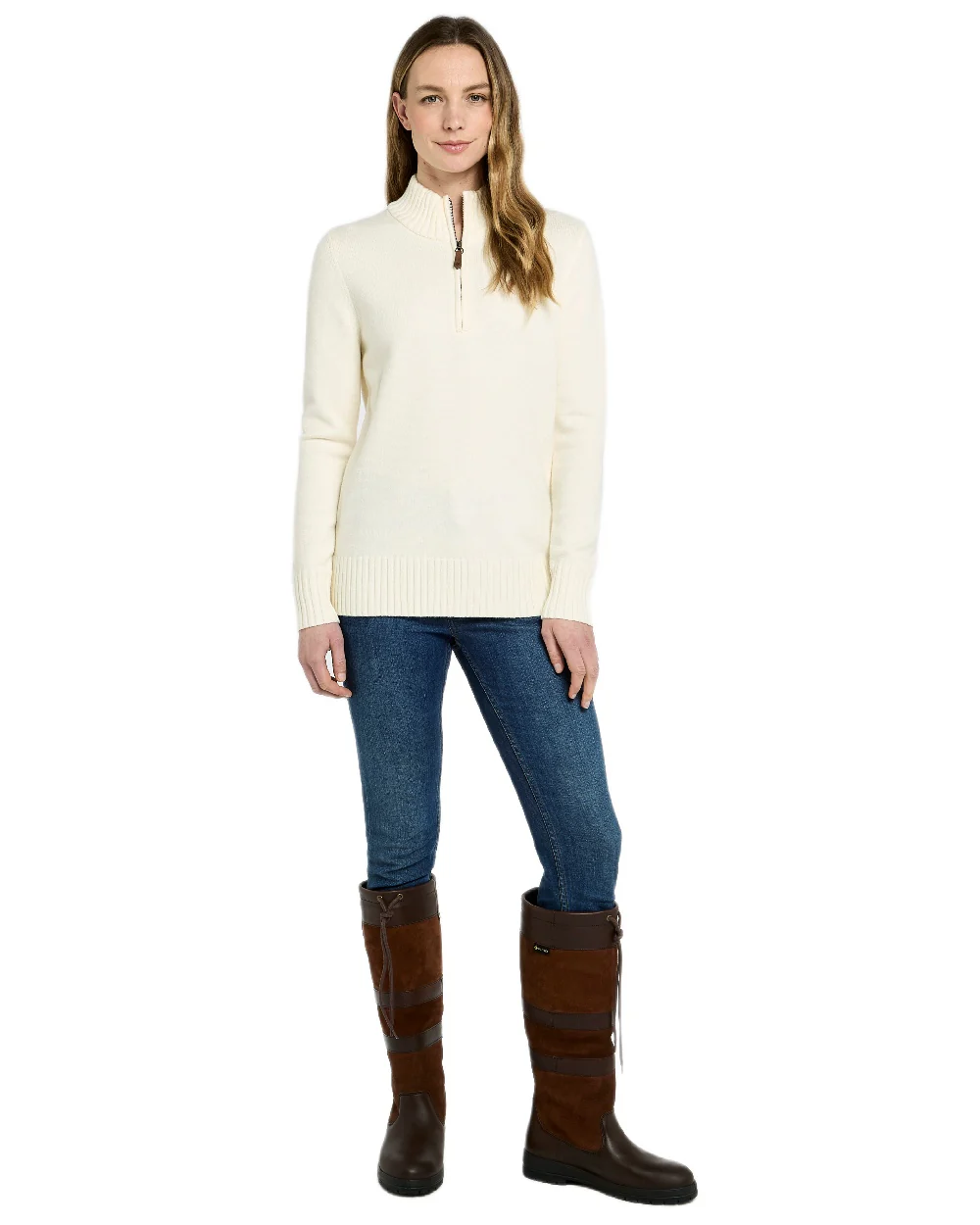 Dubarry Womens Markham Zip Neck Sweater - Image 7