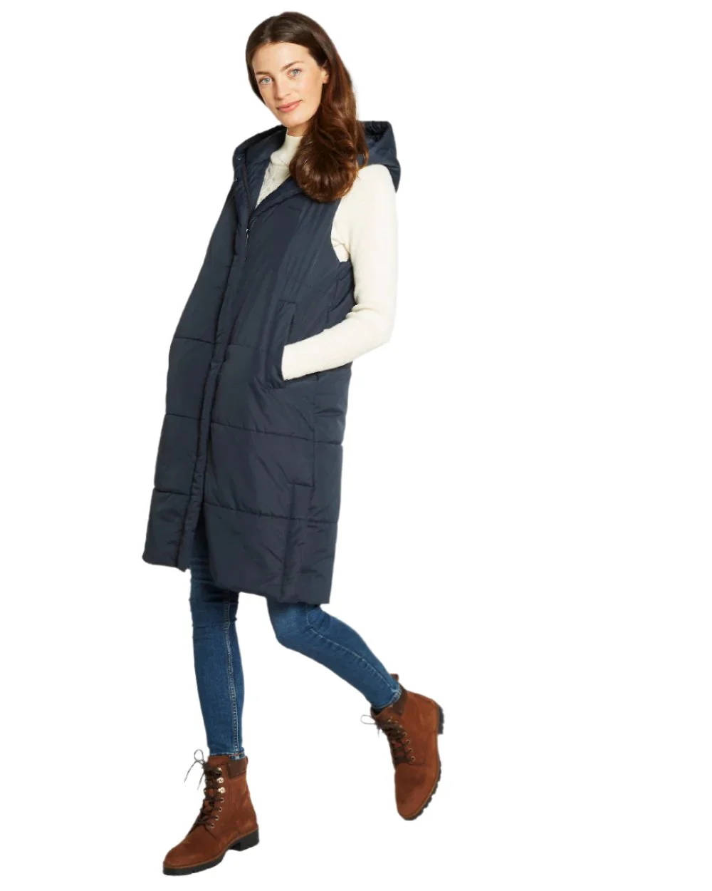 Dubarry Womens Ryan Hooded Gilet - Image 2