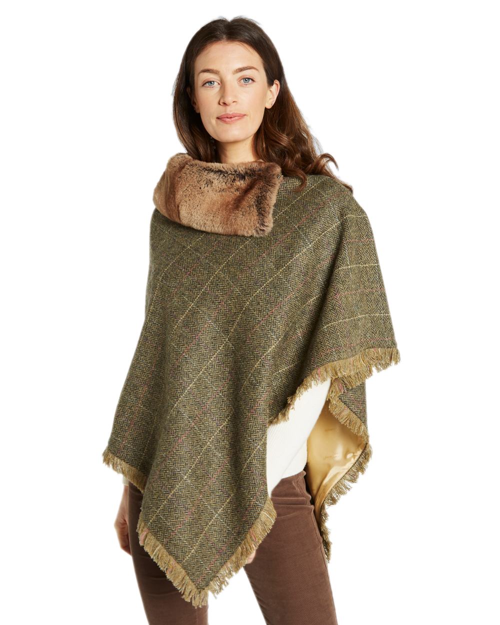 Dubarry Womens Silverfir Tweed Poncho - Image 12