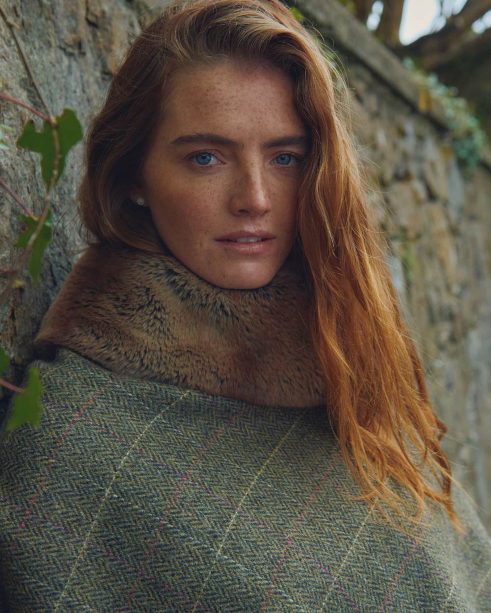 Dubarry Womens Silverfir Tweed Poncho - Image 8