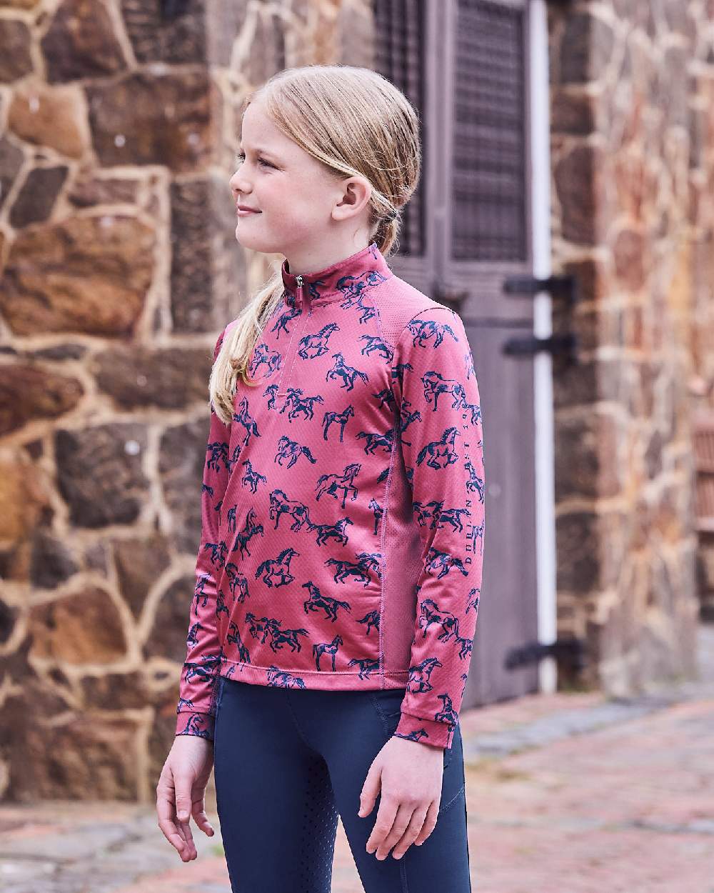 Dublin Childrens Autumn Sally Long Sleeve Riding Top - Image 2