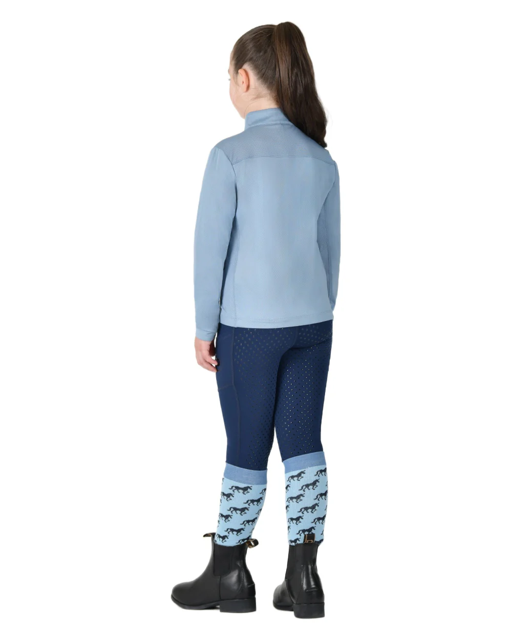 Dublin Kids Breathable Long Sleeve Riding Top - Image 11