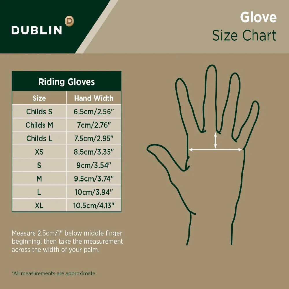 Dublin Print Riding Gloves - Image 2