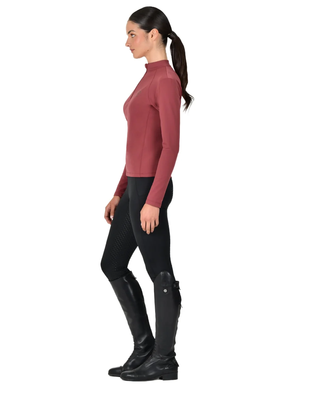 Dublin Womens Brushed Long Sleeve Riding Top - Image 11