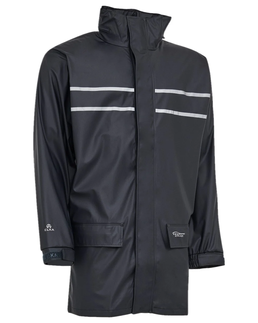 Elka Mens Dry Zone D-Lux Long Rain Jacket - Image 3