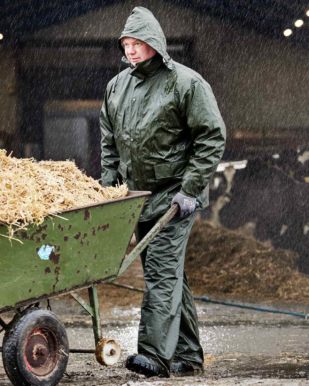 Elka Mens Dry Zone PU Rain Trousers - Image 2