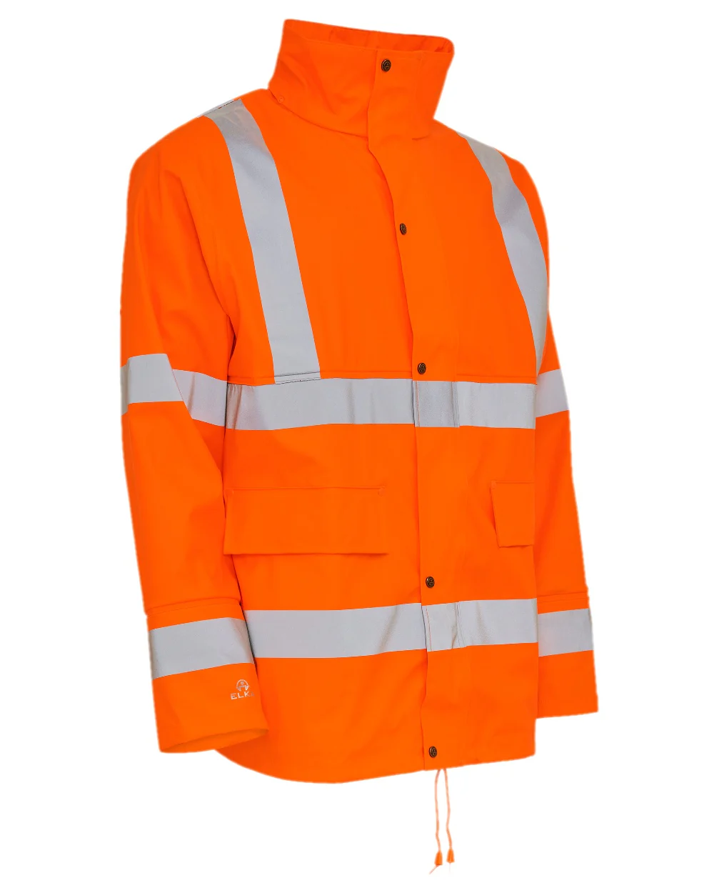Elka Mens Dry Zone Visible Hi-Vis Rain Jacket - Image 3