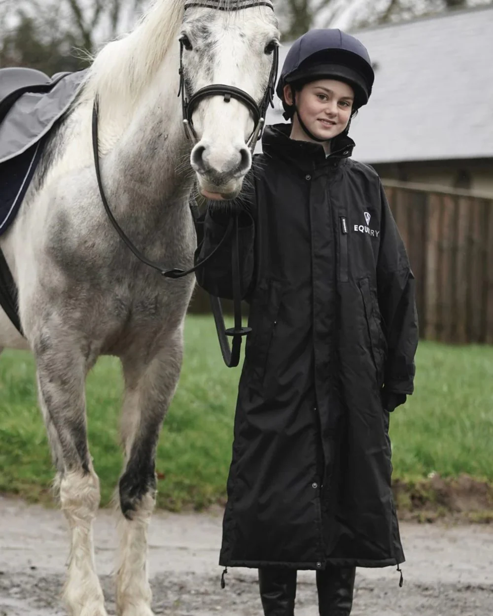 Equidry Childrens Evolution Thin Fleece Lined Jacket - Image 2