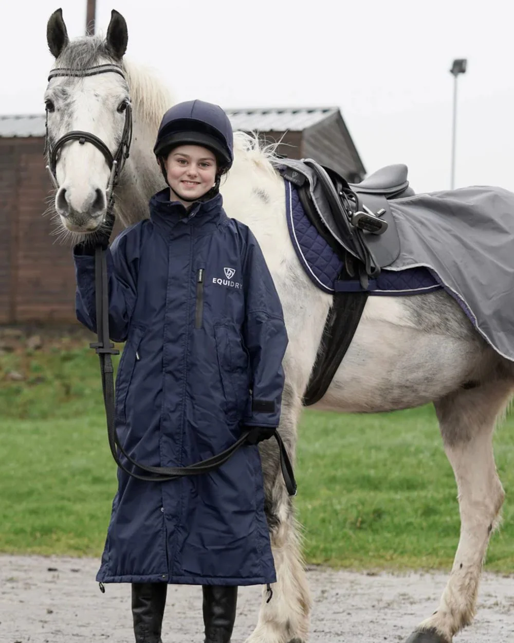 Equidry Childrens Evolution Thin Fleece Lined Jacket - Image 9