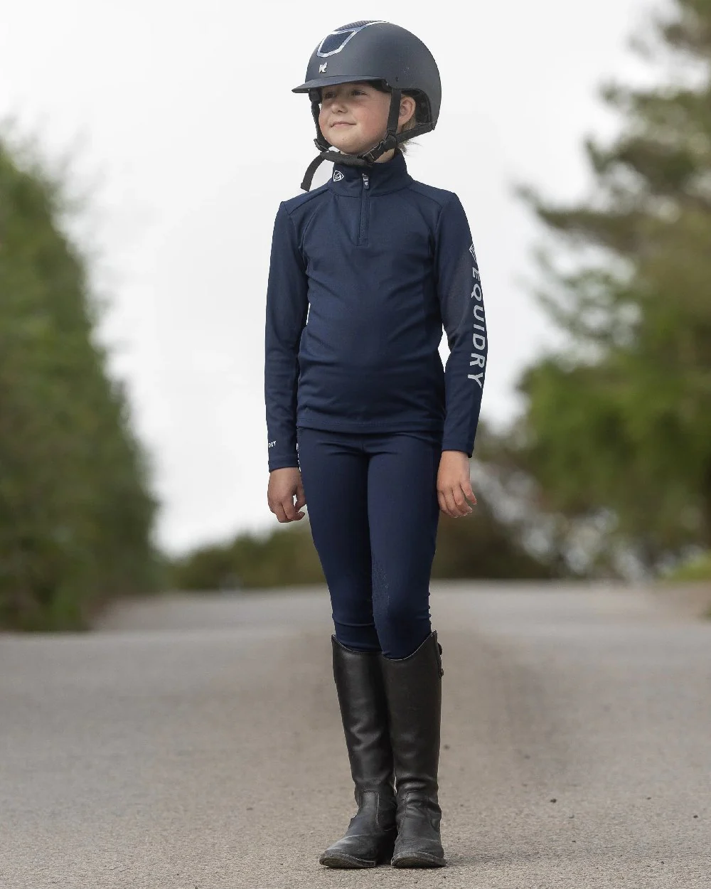 Equidry Childrens Water Repellent Full Seat Leggings - Image 10