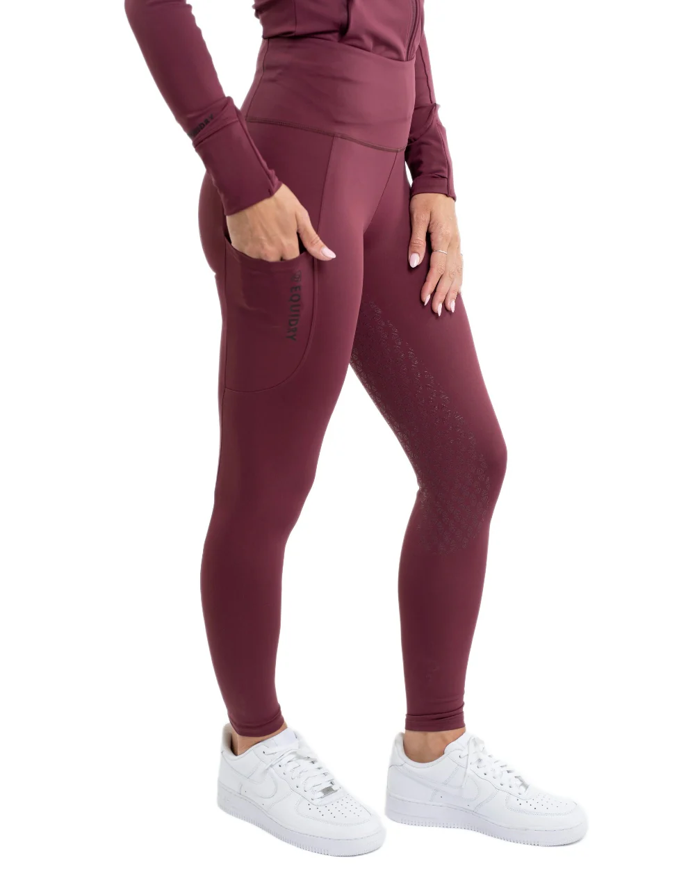 Equidry Childrens Water Repellent Full Seat Leggings - Image 13