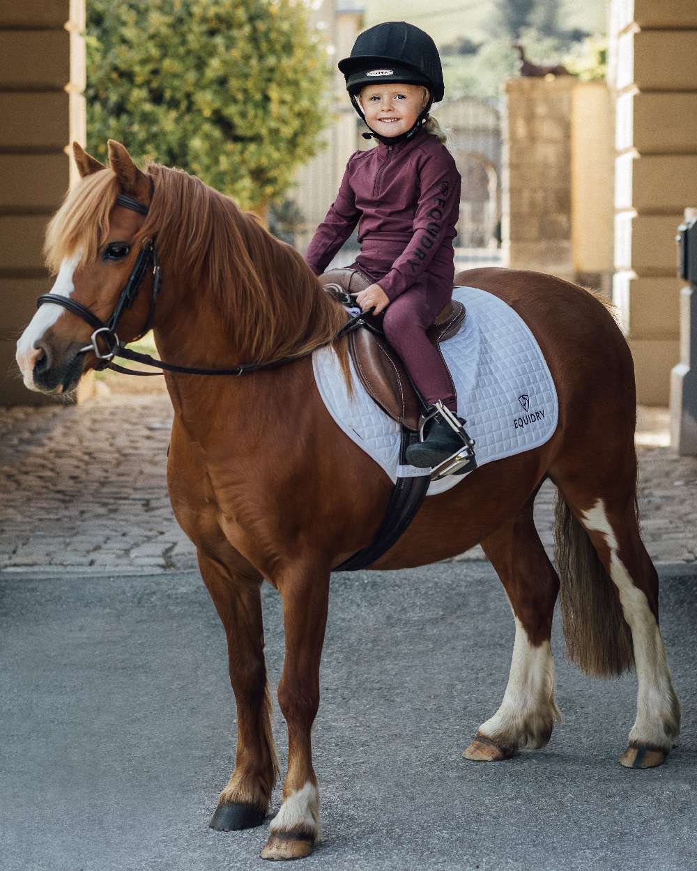 Equidry Childrens Water Repellent Full Seat Leggings - Image 14