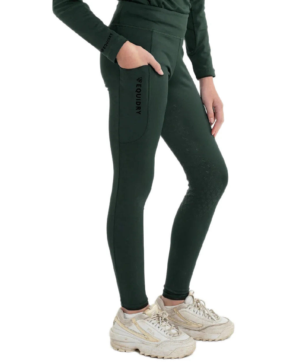Equidry Childrens Water Repellent Full Seat Leggings - Image 23