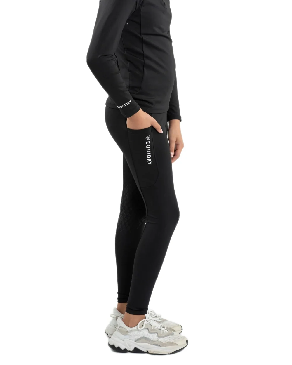 Equidry Childrens Water Repellent Full Seat Leggings - Image 24