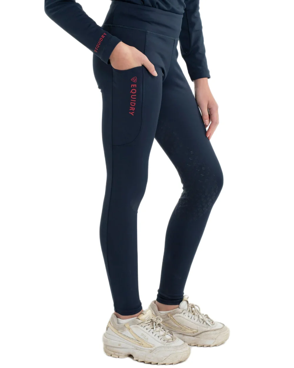 Equidry Childrens Water Repellent Full Seat Leggings - Image 32