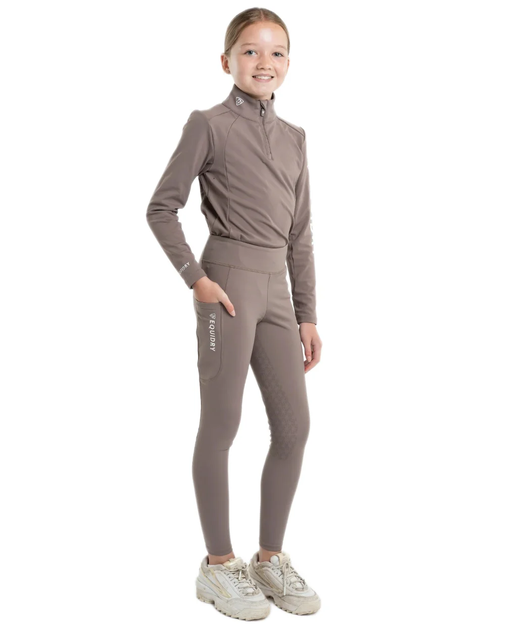 Equidry Childrens Water Repellent Full Seat Leggings - Image 34