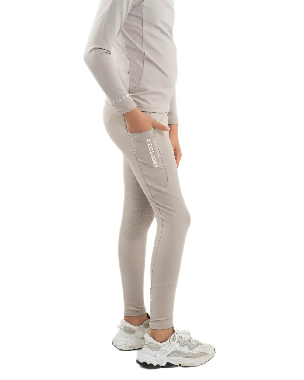 Equidry Childrens Water Repellent Full Seat Leggings - Image 36