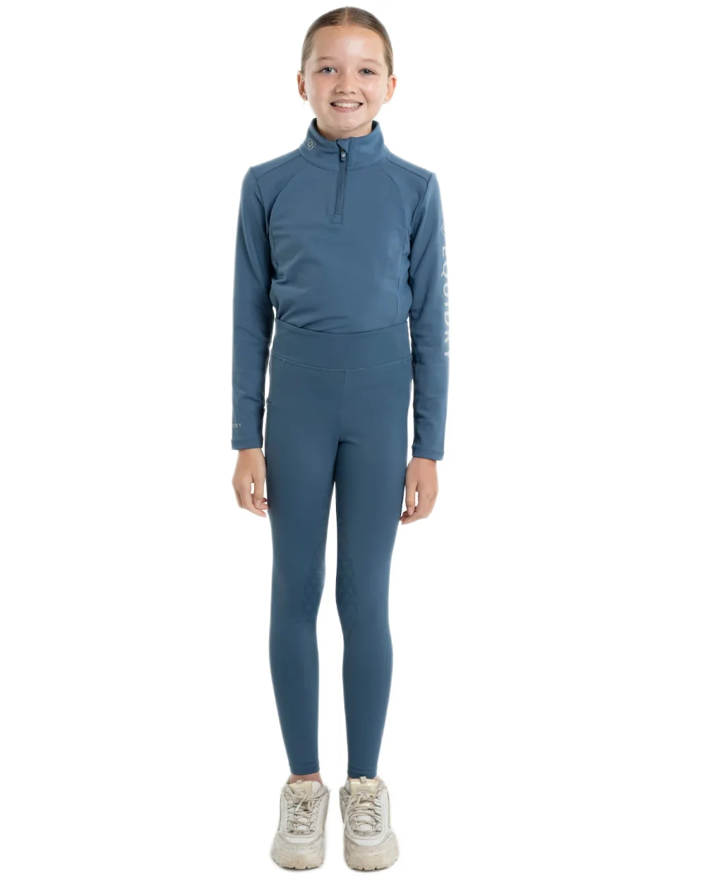 Equidry Childrens Water Repellent Full Seat Leggings - Image 40