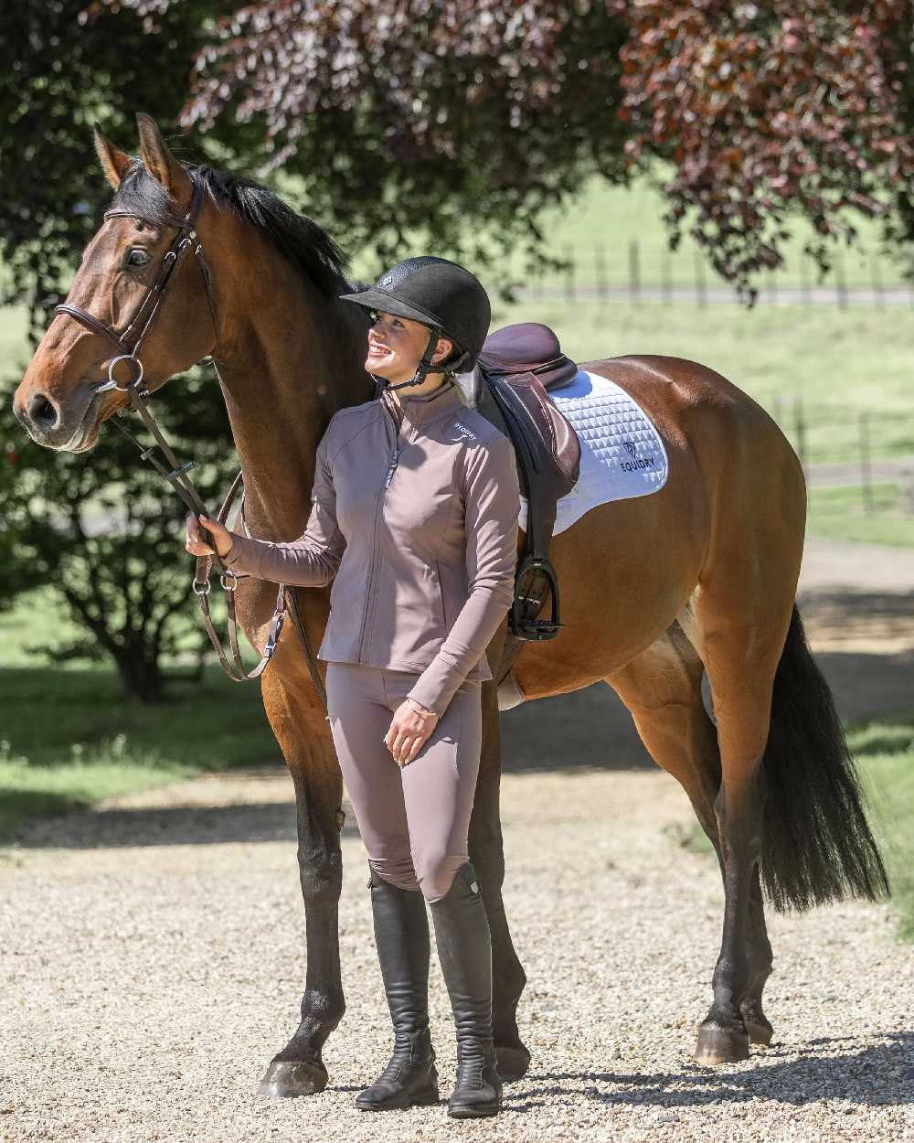 Equidry Childrens Water Repellent Full Seat Leggings - Image 8