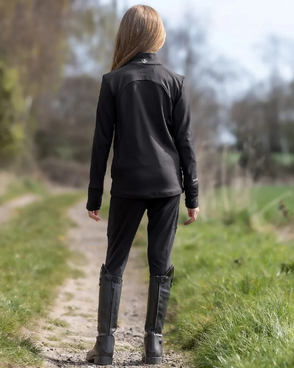 Equidry Childrens Water Repellent Knee Grip Leggings - Image 23