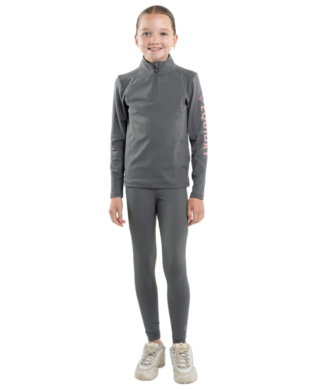 Equidry Childrens Water Repellent Knee Grip Leggings - Image 35