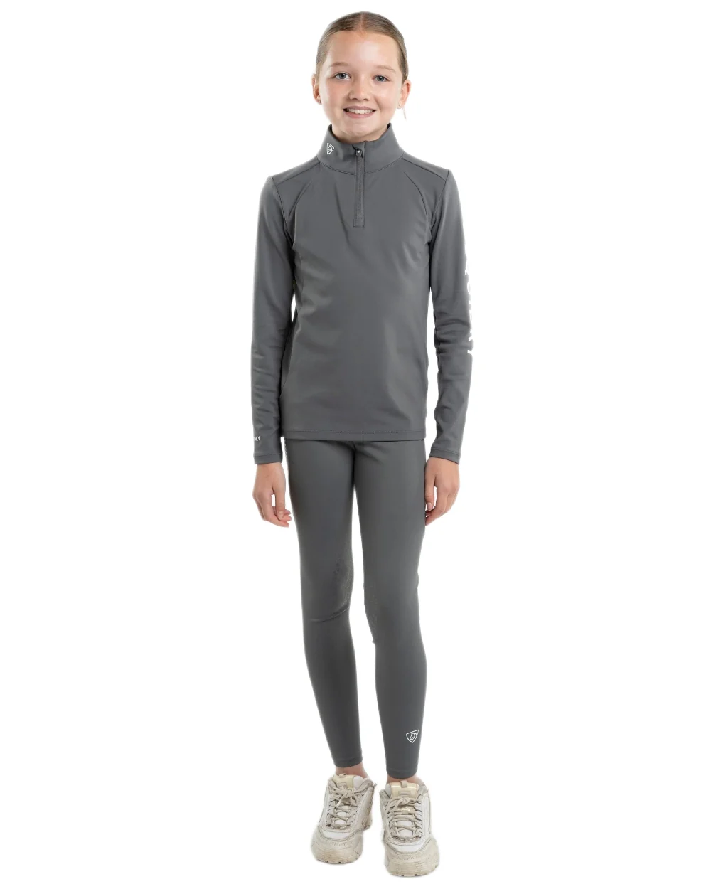Equidry Childrens Water Repellent Knee Grip Leggings - Image 42
