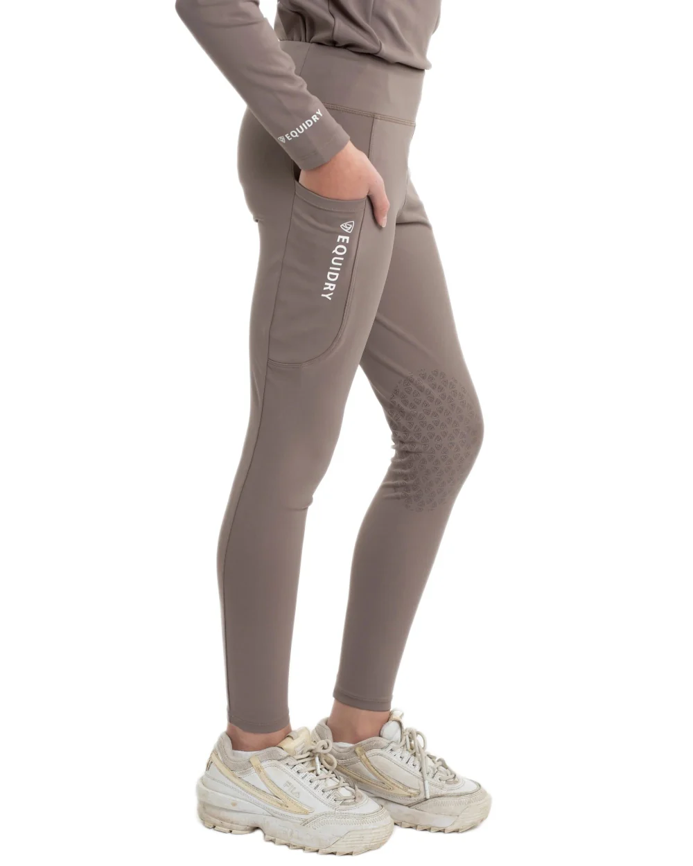 Equidry Childrens Water Repellent Knee Grip Leggings - Image 46
