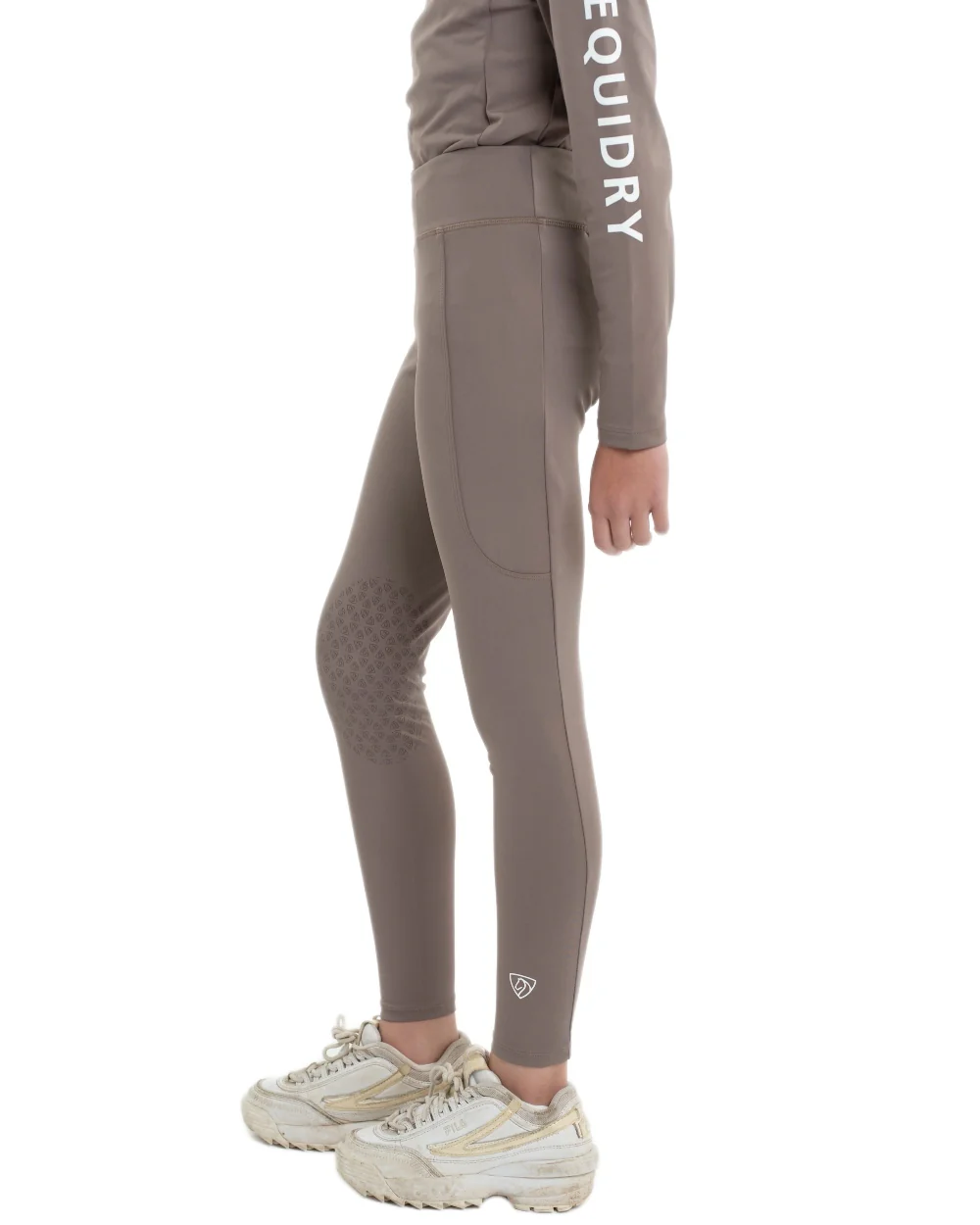 Equidry Childrens Water Repellent Knee Grip Leggings - Image 52