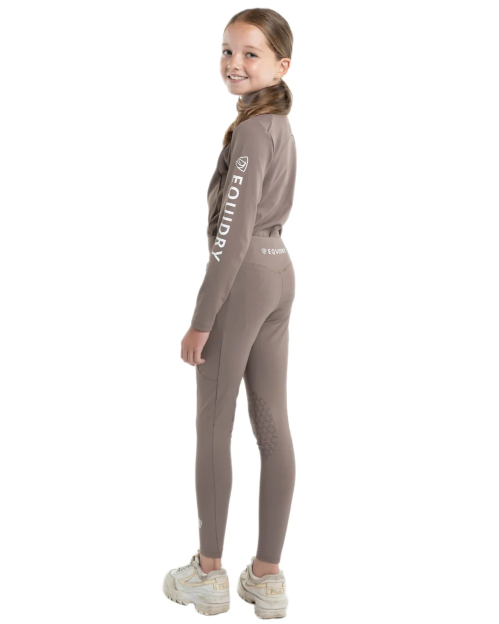 Equidry Childrens Water Repellent Knee Grip Leggings - Image 53