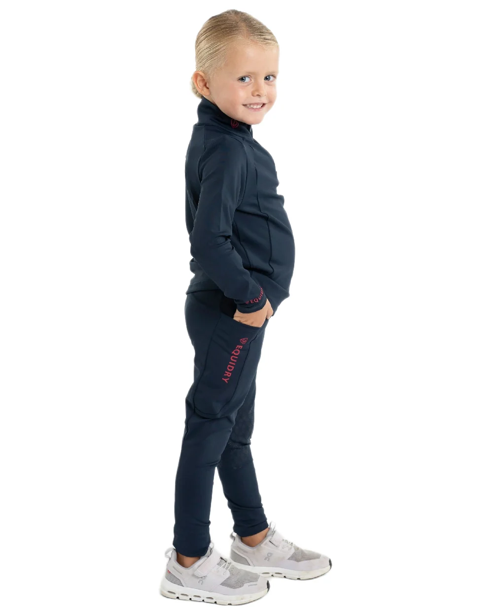 Equidry Childrens Water Repellent Knee Grip Leggings - Image 57