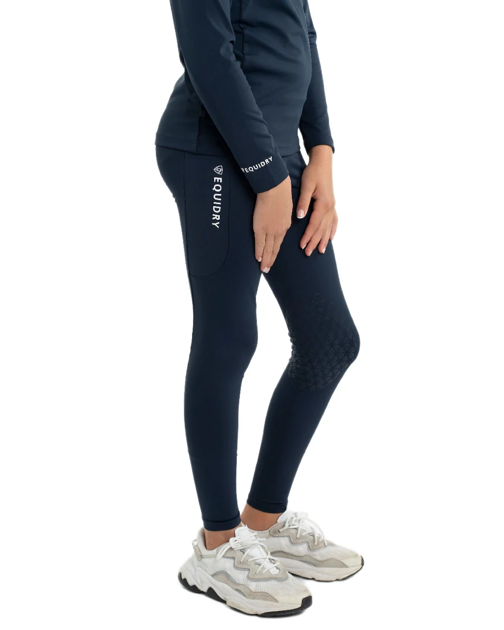 Equidry Childrens Water Repellent Knee Grip Leggings - Image 59