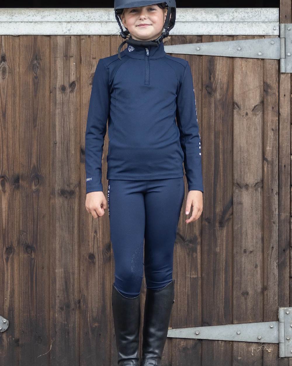Equidry Childrens Water Repellent Knee Grip Leggings - Image 60
