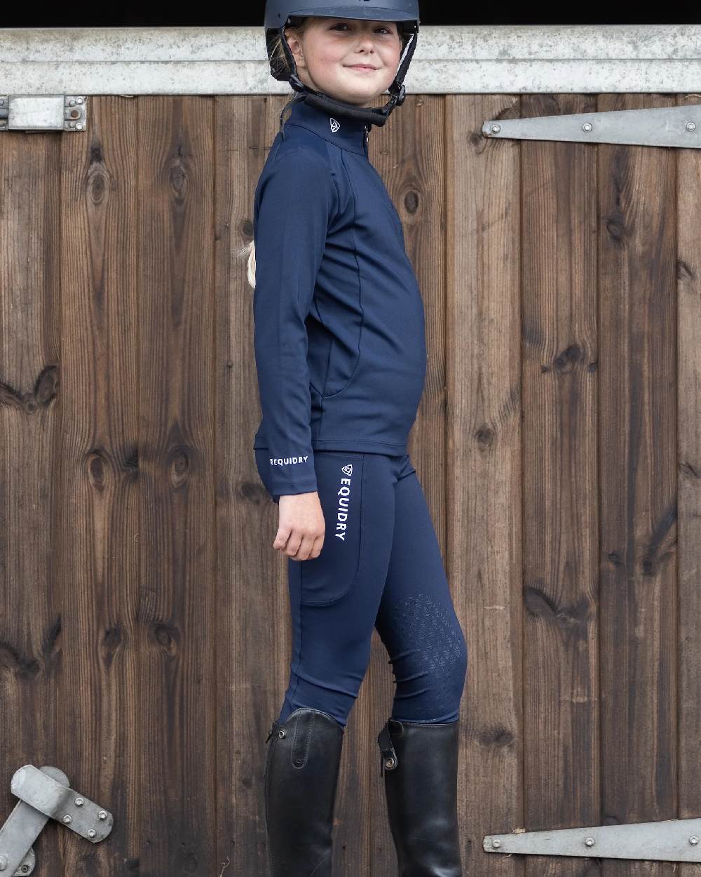 Equidry Childrens Water Repellent Knee Grip Leggings - Image 61