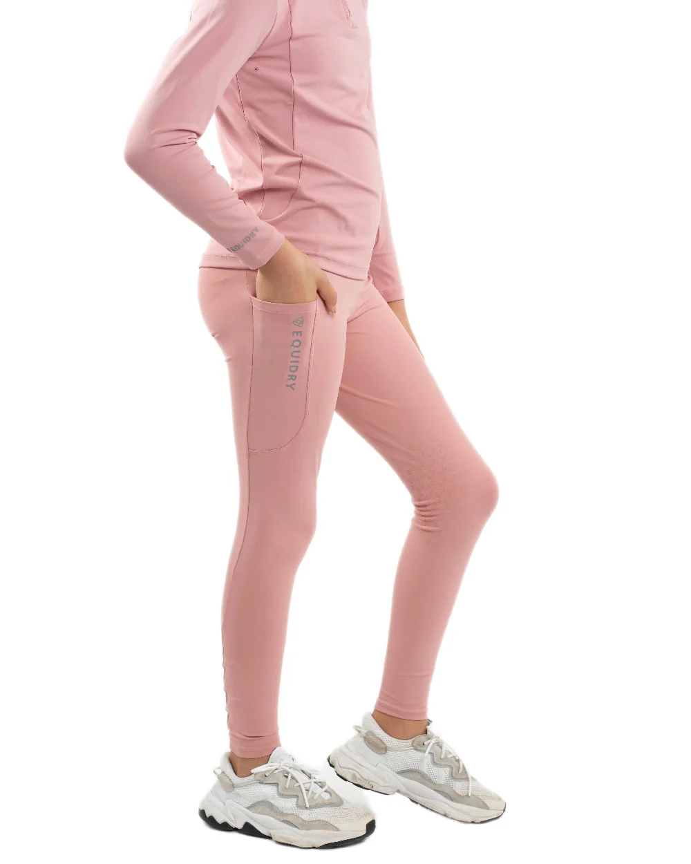 Equidry Childrens Water Repellent Knee Grip Leggings - Image 66
