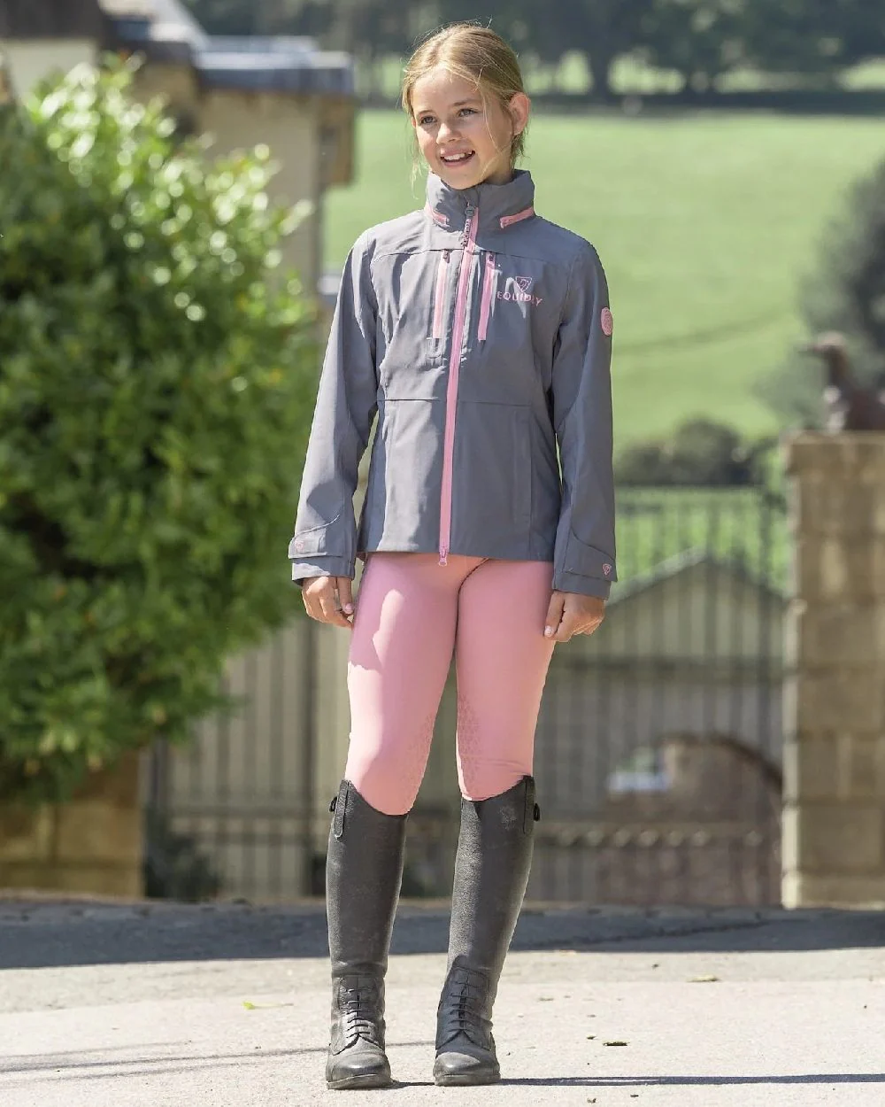 Equidry Childrens Water Repellent Knee Grip Leggings - Image 68