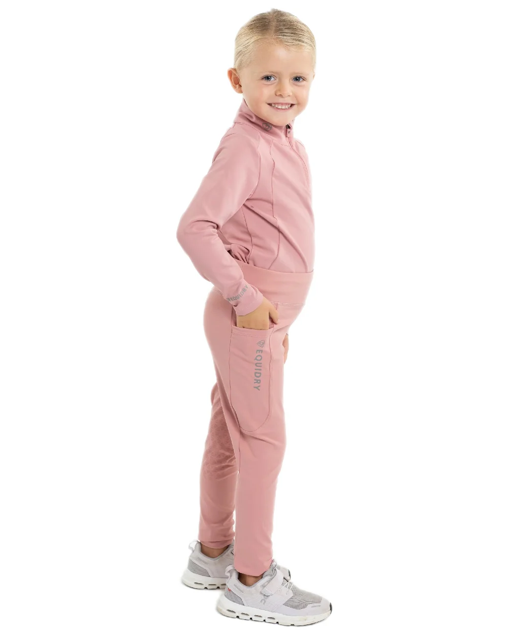 Equidry Childrens Water Repellent Knee Grip Leggings - Image 70
