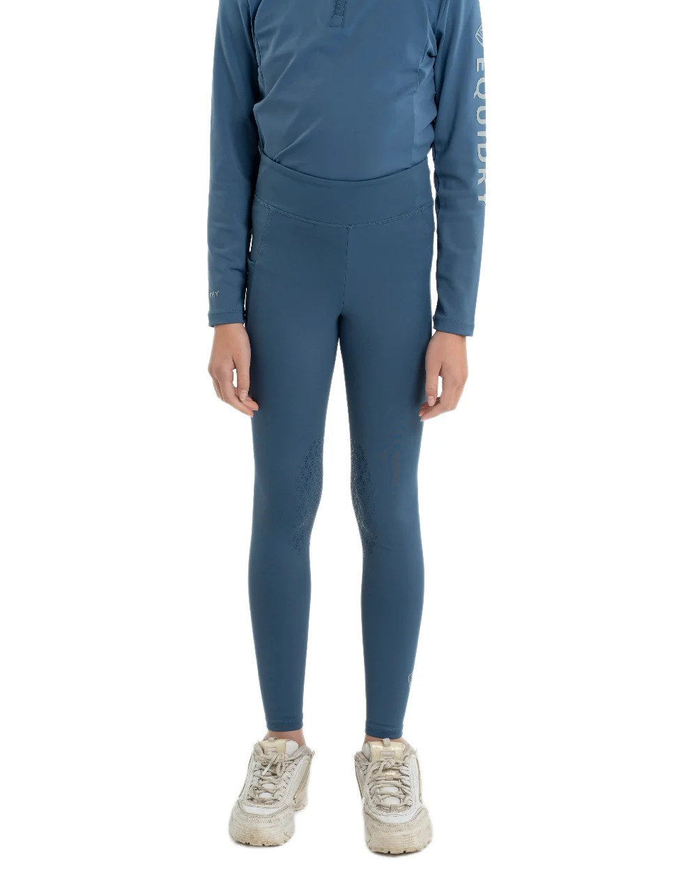 Equidry Childrens Water Repellent Knee Grip Leggings - Image 91