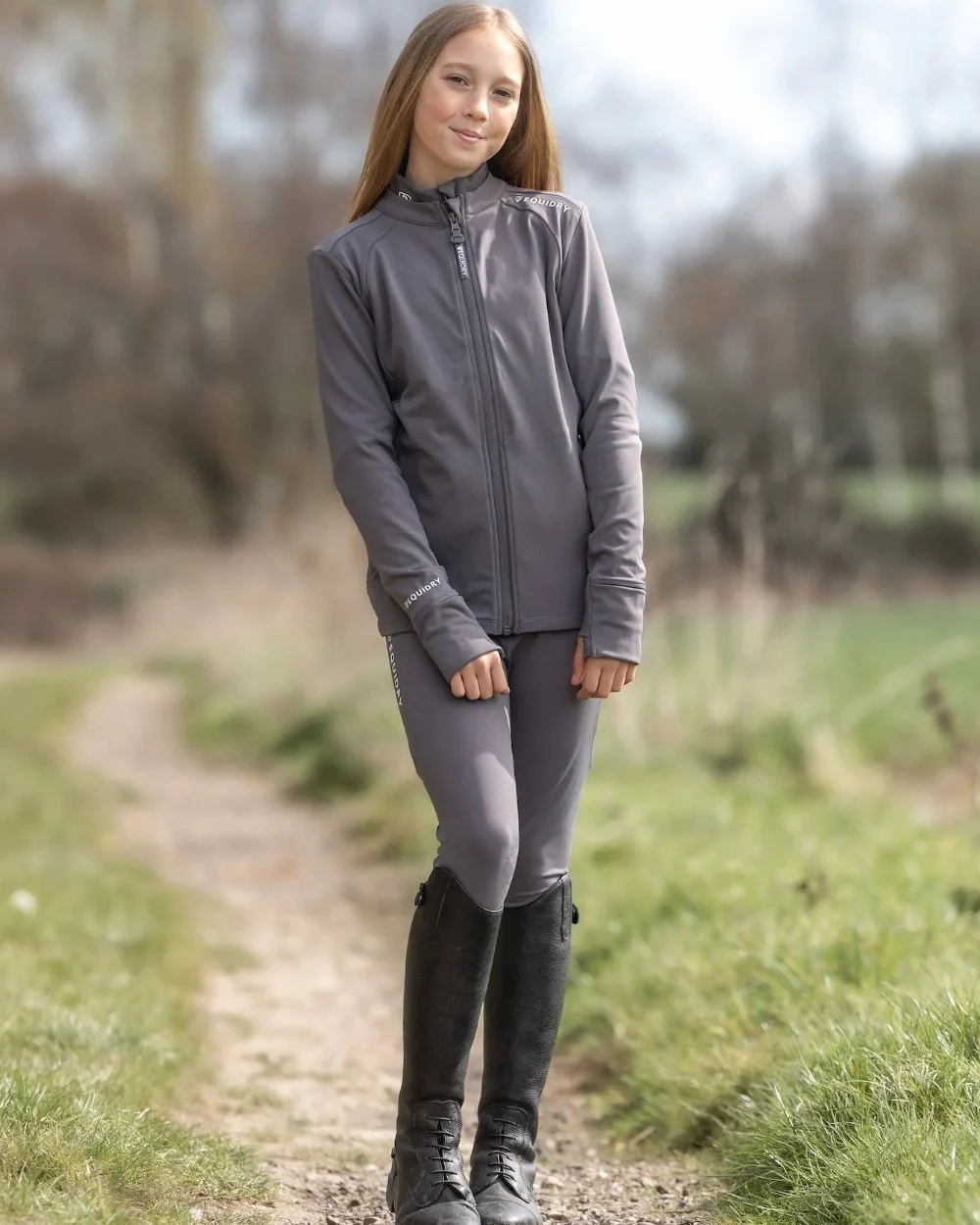 Equidry Childrens Water Repellent Zip Up Top - Image 11