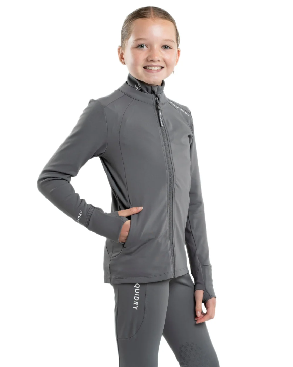 Equidry Childrens Water Repellent Zip Up Top - Image 14