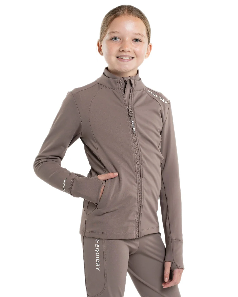 Equidry Childrens Water Repellent Zip Up Top - Image 16