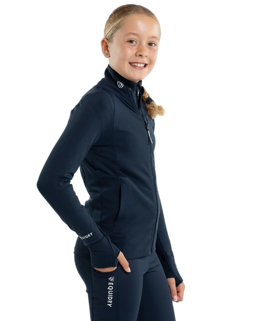 Equidry Childrens Water Repellent Zip Up Top - Image 22