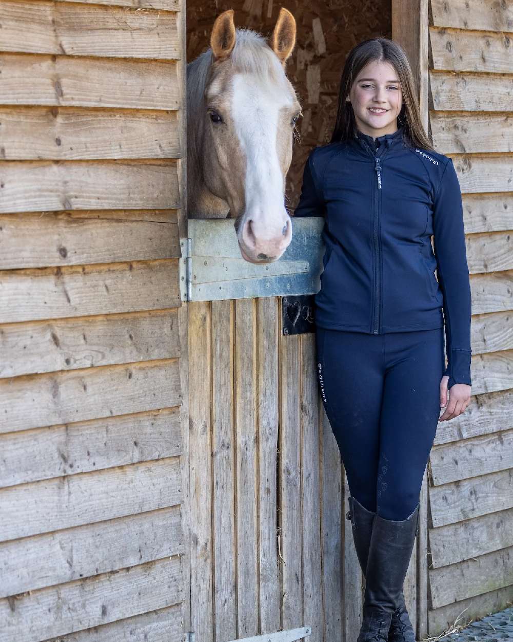 Equidry Childrens Water Repellent Zip Up Top - Image 24