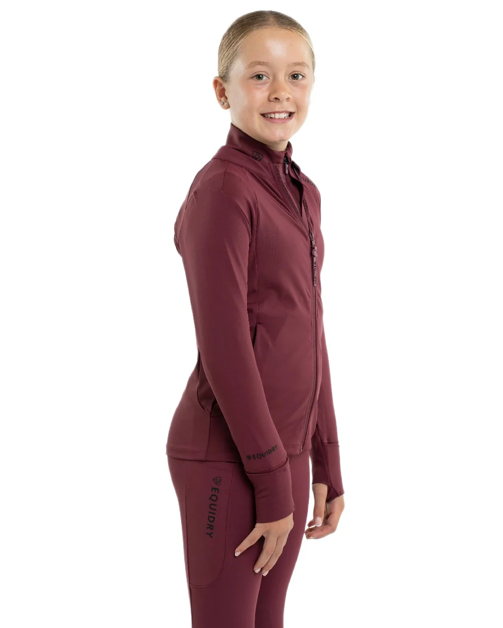 Equidry Childrens Water Repellent Zip Up Top - Image 28