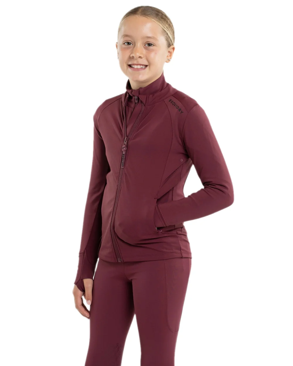 Equidry Childrens Water Repellent Zip Up Top - Image 32