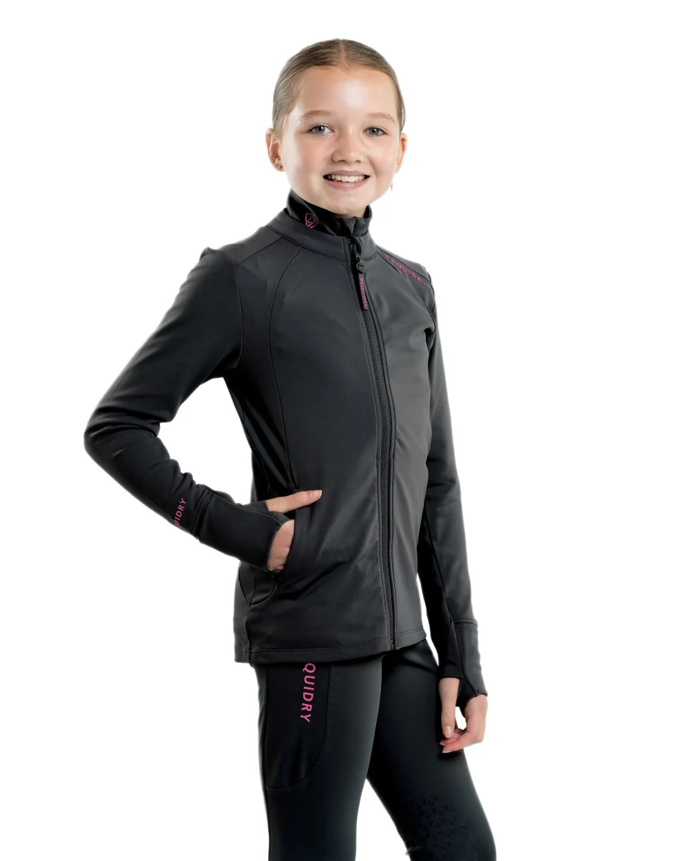 Equidry Childrens Water Repellent Zip Up Top - Image 39