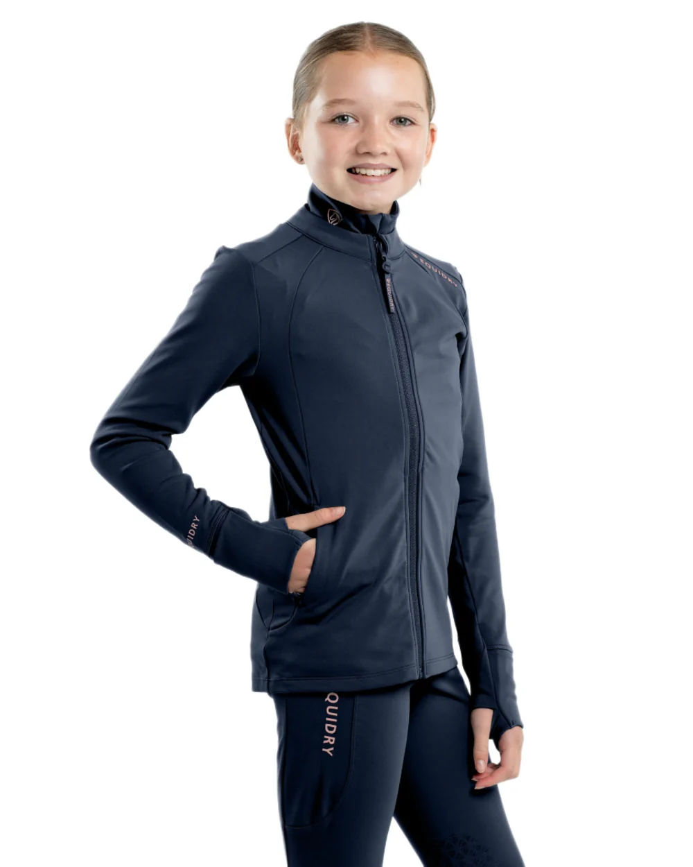Equidry Childrens Water Repellent Zip Up Top - Image 45
