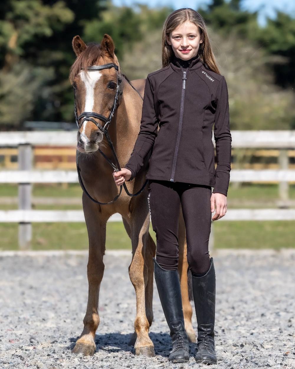 Equidry Childrens Water Repellent Zip Up Top - Image 8
