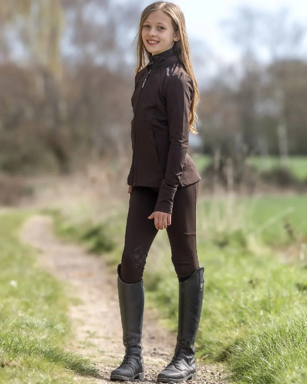 Equidry Childrens Water Repellent Zip Up Top - Image 9
