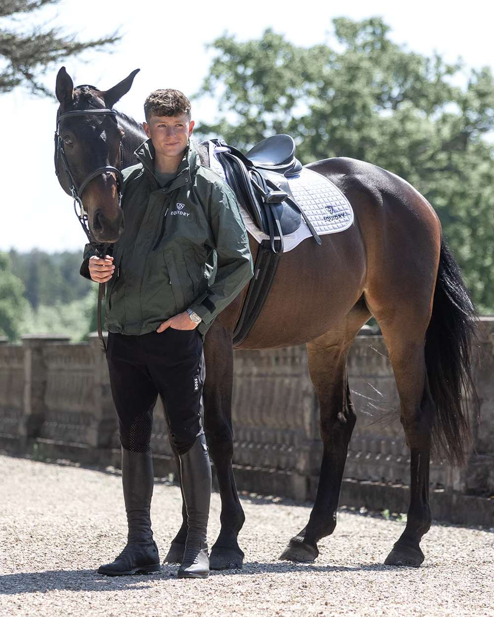 Equidry Mens Shortie Mesh Lining Mac - Image 8