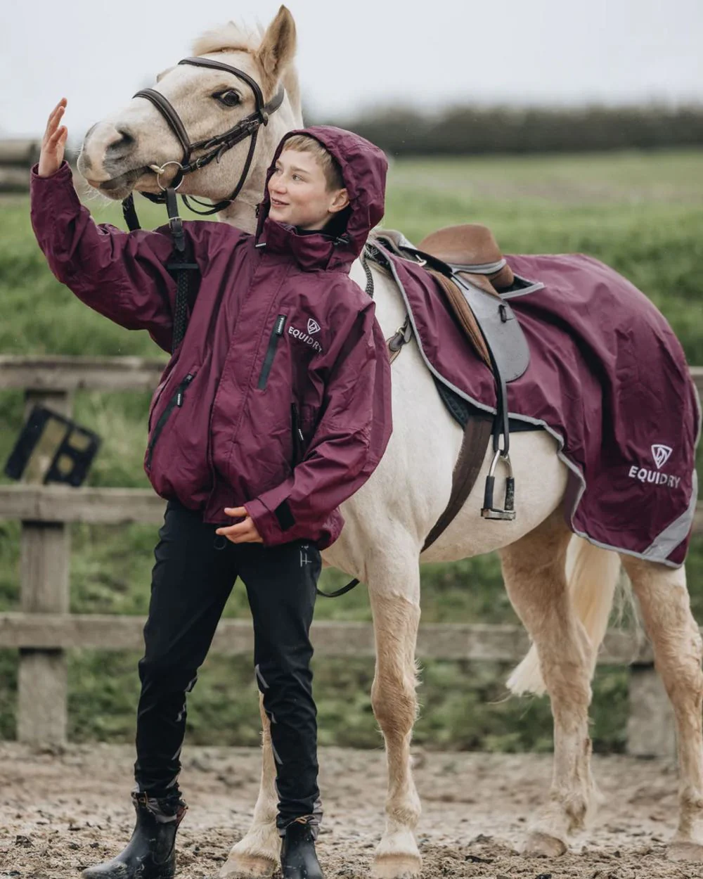 Equidry Waterproof Lite Fleece Lined Exercise Sheet - Image 4